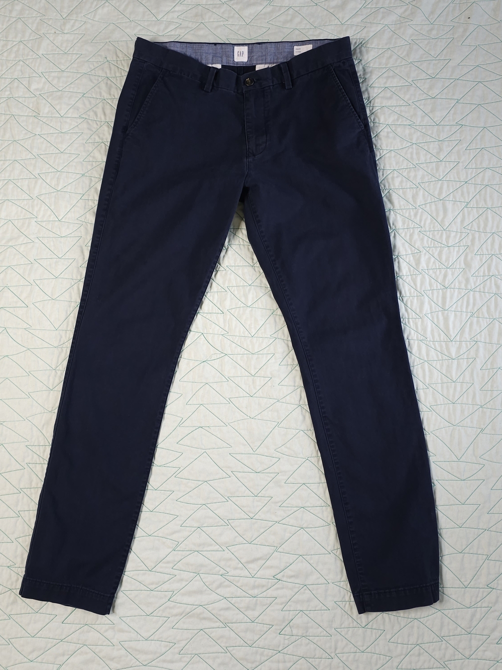 Gap Navy Blue Skinny Stretch Chino Pants